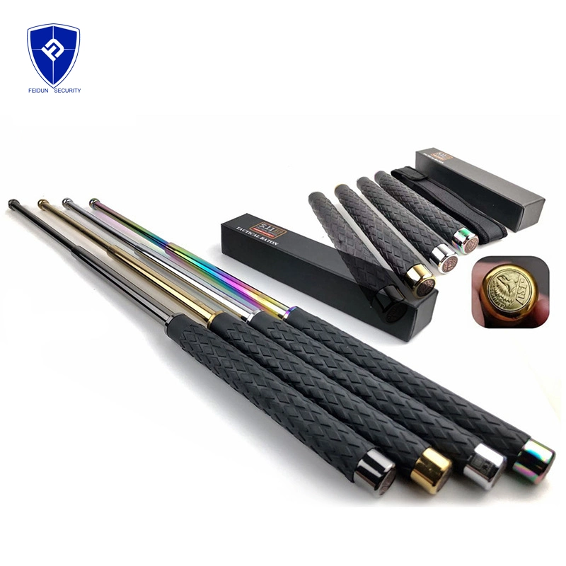 26 Inches Anti Riot Polices Auto Lock Push Button Alloy Steel Extendable Baton