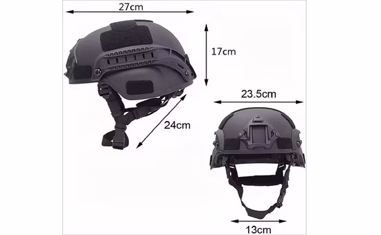 Военный пластиковый регулируемый растяжимый тактический шлем Mich со шлемом для защиты органов слуха