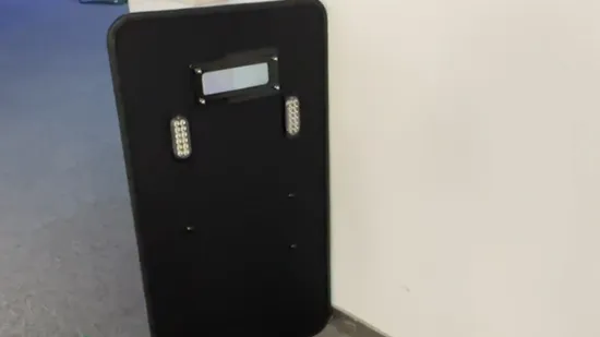 Военная полиция против беспорядков, защита от беспорядков, алюминиевый сплав, сталь, легкое устройство для борьбы с беспорядками, защита от беспорядков с фонариком